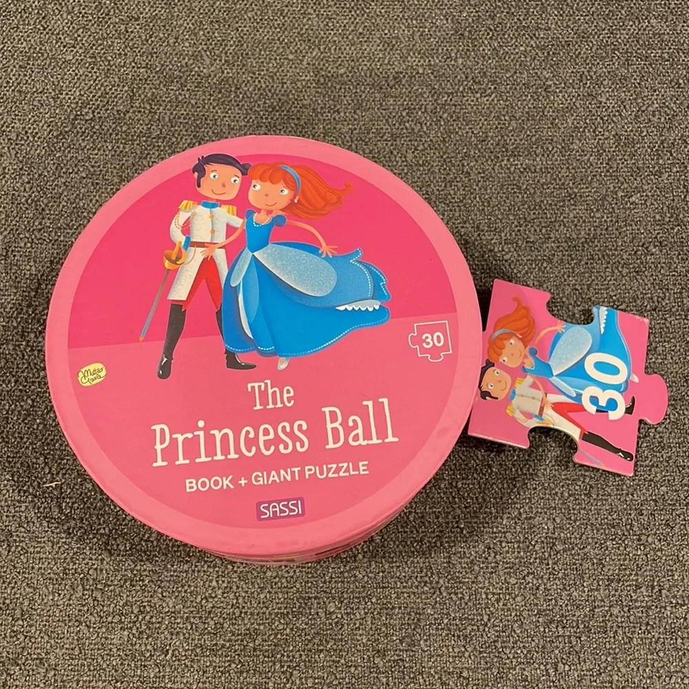 NEW Sassi - Princess Ball Book and Giant Puzzle Set, 30 pcs for 3+
